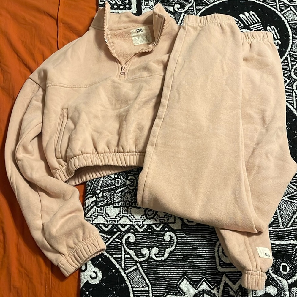 Light pink RSQ track suit. Small